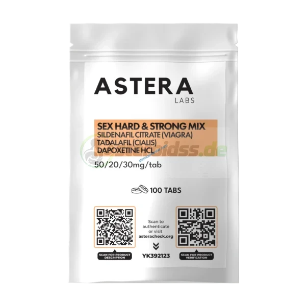 Sex Hard & Strong Mix (Viagra + Cialis + Dapoxetine HCL) Astera Labs 100 Tabletten [100mg/tab]